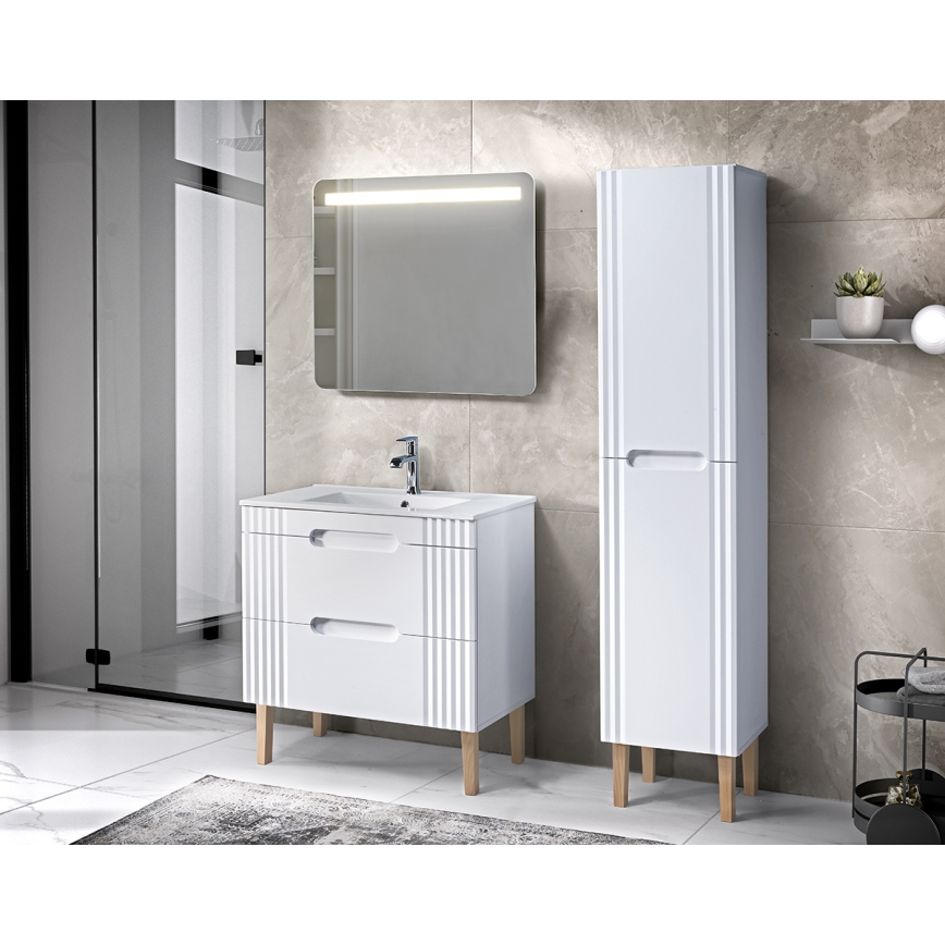 COMAD UM-CFP LAVA 50D - Lavatório embutido LAVA 51x46 cm cerâmica/branco brilhante
