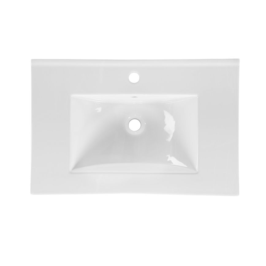 COMAD UM-CFP LAVA 50D - Lavatório embutido LAVA 51x46 cm cerâmica/branco brilhante