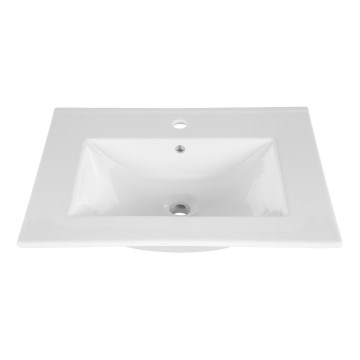 COMAD UM-CFP LAVA 60D - Lavatório embutido LAVA 61x46 cm cerâmica/branco brilhante