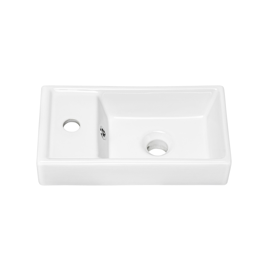 COMAD UM-VEDEA 40 - Lavatório de bancada VEDEA 40x22 cm cerâmica/branco brilhante