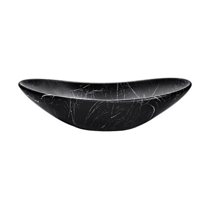 COMAD UN-LENA-MB2 - Lavatório de bancada LENA 61,5x36 cm cerâmica/mate preto