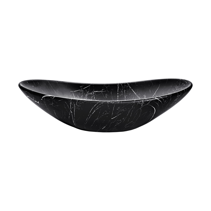 COMAD UN-LENA-MB2 - Lavatório de bancada LENA 61,5x36 cm cerâmica/mate preto