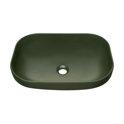 COMAD UN-NELI-MFG - Lavatório de bancada NELI 50,4x35,2 cm cerâmica/mate verde