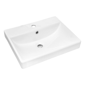 COMAD UN-RITA-GW-60 - Lavatório de bancada RITA 60x40 cm cerâmica/branco brilhante