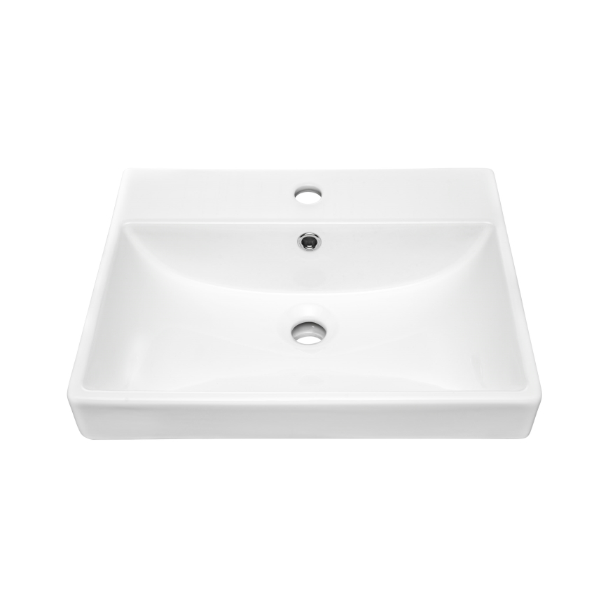 COMAD UN-RITA-GW-60 - Lavatório de bancada RITA 60x40 cm cerâmica/branco brilhante