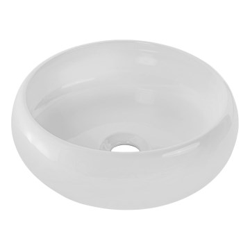 COMAD UN-WIKI-SW - Lavatório de bancada WIKI diâmetro 36 cm cerâmica/branco brilhante