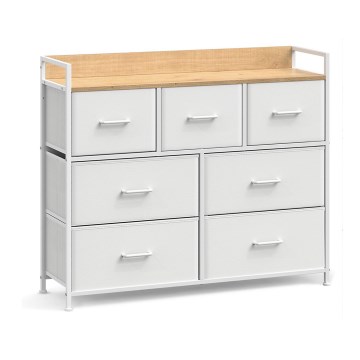 Cômoda com gavetas KIRA branco/marrom