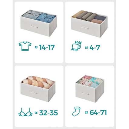 Cômoda com gavetas KIRA branco/marrom