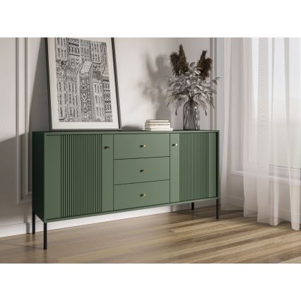Cômoda LUE verde/preta