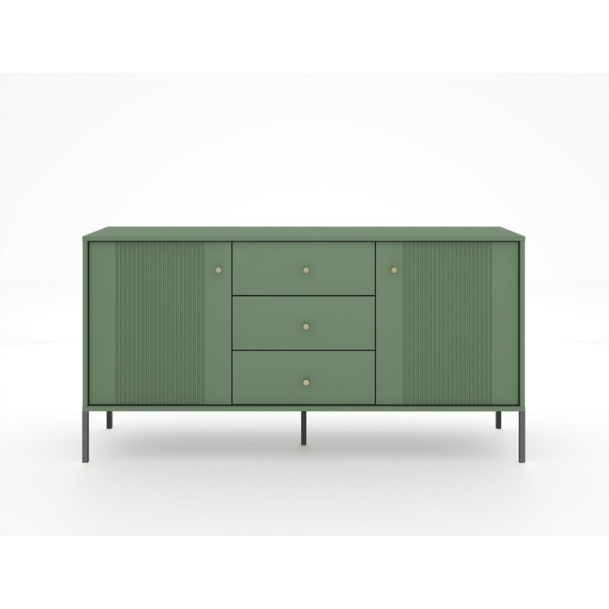 Cômoda LUE verde/preta