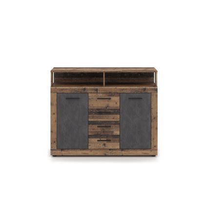 Cômoda RUNA castanho escuro/antracite