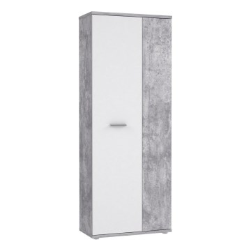 Cômoda/Sapateira SIMO branco/cinzento betão