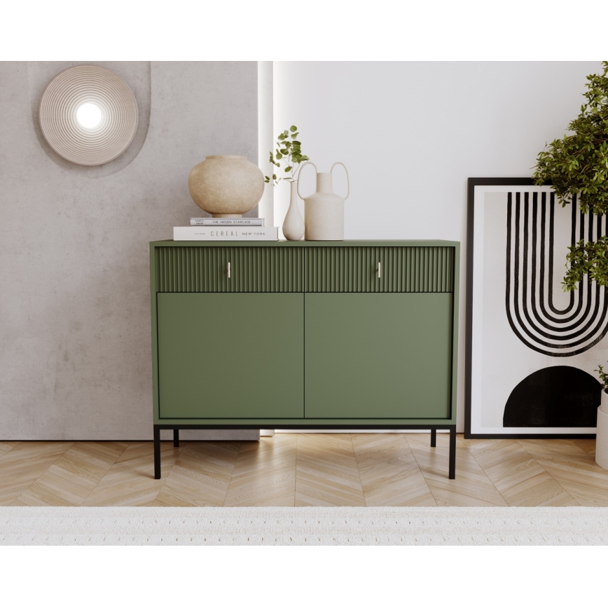 Cômoda SUE verde/preta