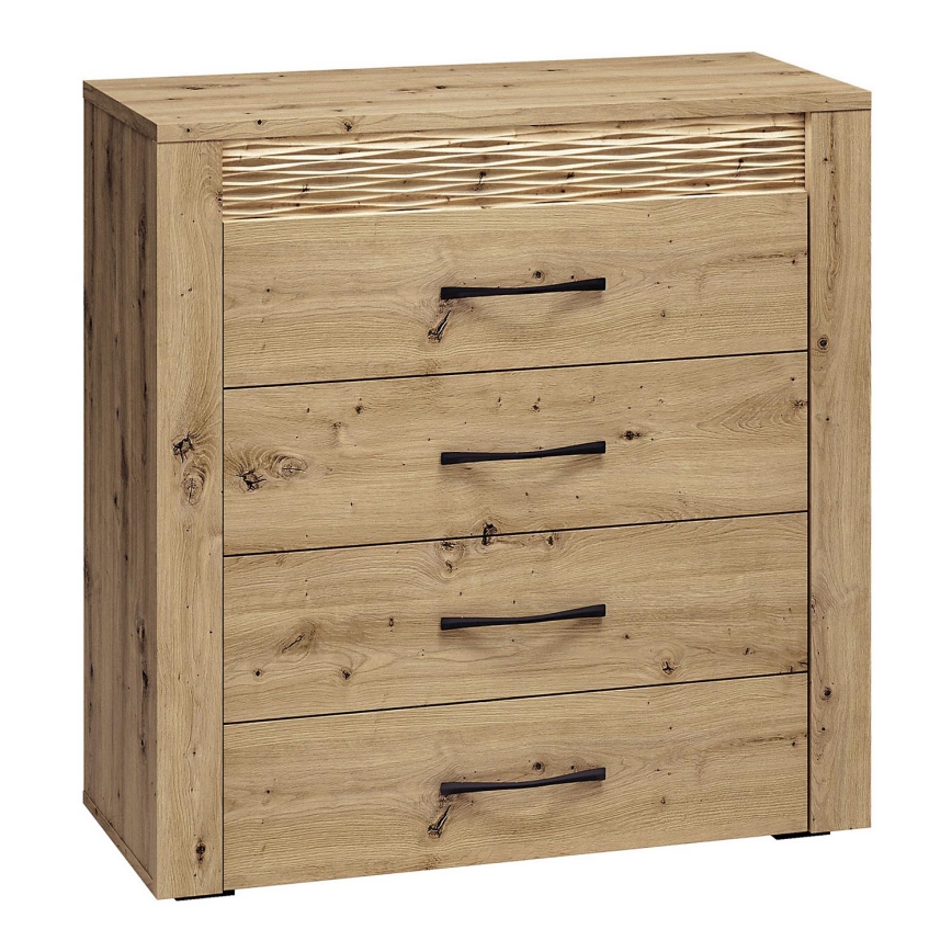 Cômoda VANCO 94x92 cm carvalho artisan