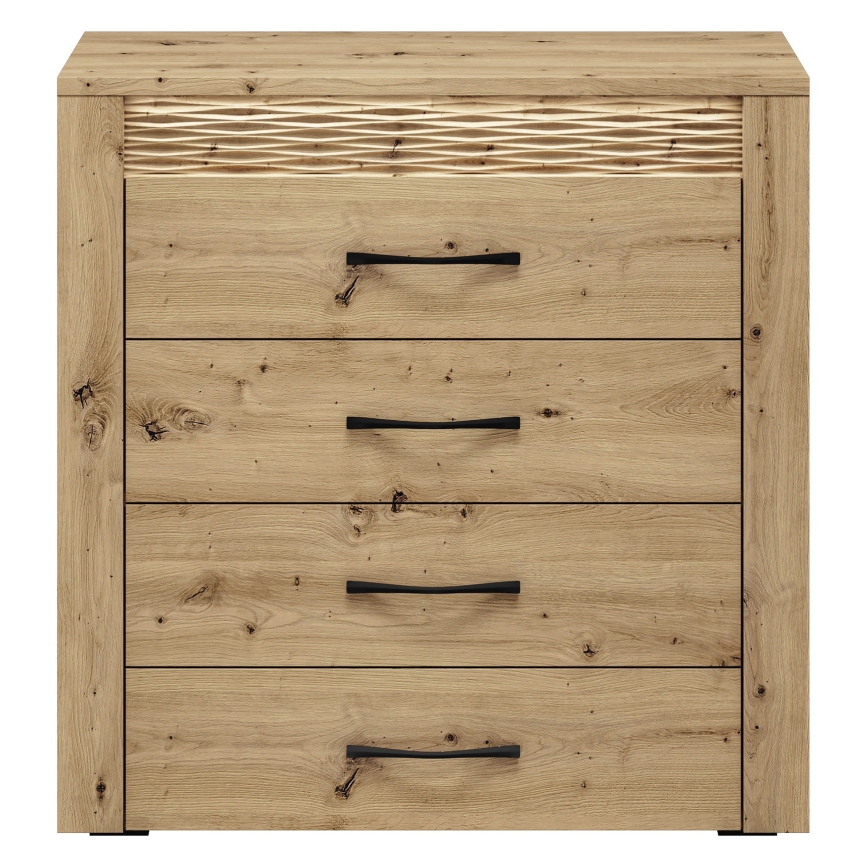Cômoda VANCO 94x92 cm carvalho artisan