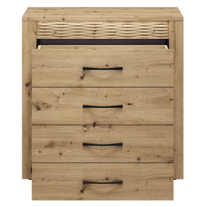 Cômoda VANCO 94x92 cm carvalho artisan