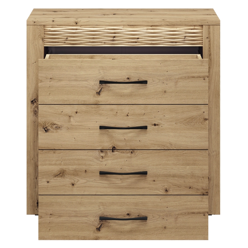 Cômoda VANCO 94x92 cm carvalho artisan