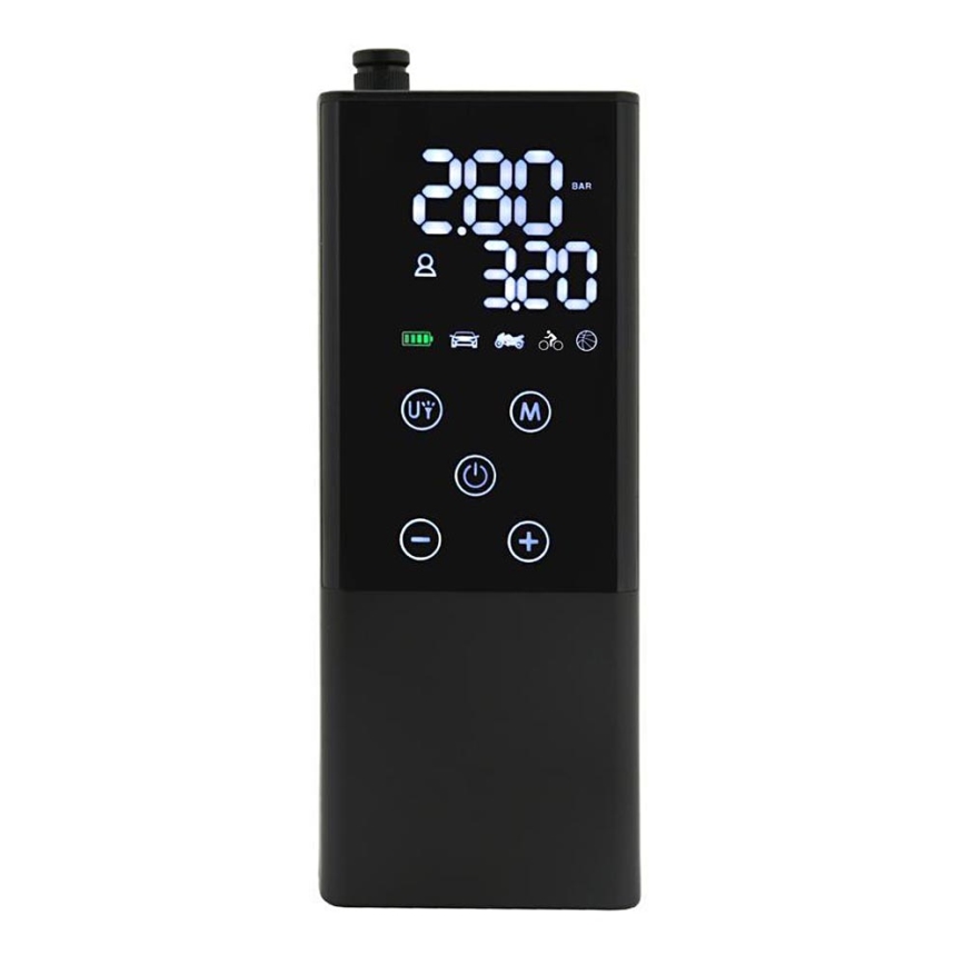 Compressor de bolso digital 4000 mAh 5V preto