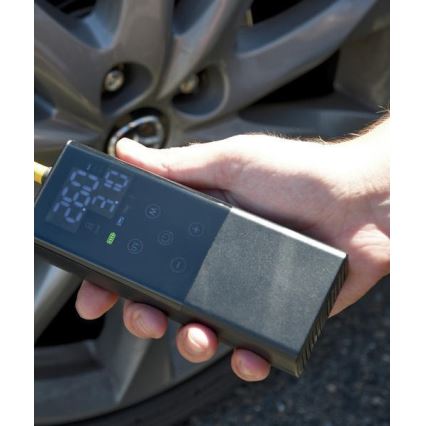 Compressor de bolso digital 4000 mAh 5V preto