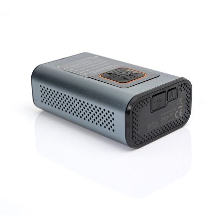 Compressor de bolso digital LED  3em1 4000 mAh 5W preto