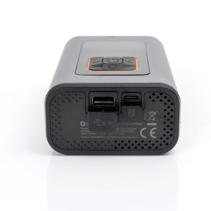 Compressor de bolso digital LED  3em1 4000 mAh 5W preto