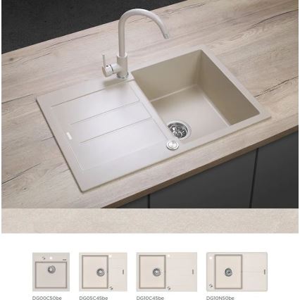 Concept BDG3334BE - Torneira de cozinha 33,5 cm, granito/bege