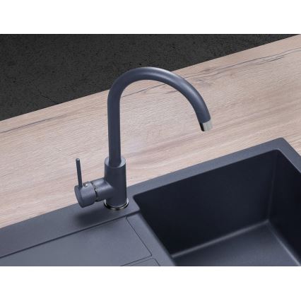 Concept BDG3334DG - Misturadora de cozinha 33,5 cm, acabamento granito/cinzento escuro
