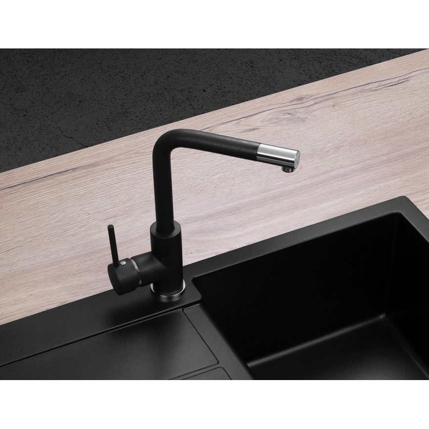 Concept BDG4327BC - Torneira de cozinha 27,3 cm granito/preto