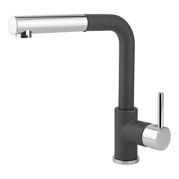 Concept BDG4527BC - Torneira para lava-loiças com duche extraível 26,9 cm granito/preto