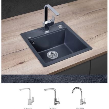 Concept DG00C50DG - Cuba de cozinha CUBIS 49x51 cm granito/ cinzento escuro