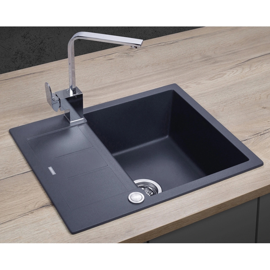 Concept DG05C45DG - Cuba de cozinha CUBIS 50x62 cm granito/cinzento escuro
