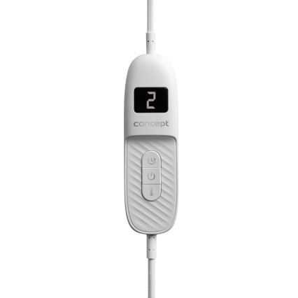Concept DV7420 - Cobertor elétrico 160W/230V 180x130 cm cinzento/branco