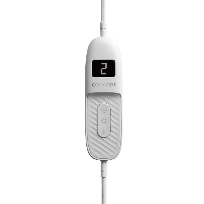 Concept DV7420 - Cobertor elétrico 160W/230V 180x130 cm cinzento/branco