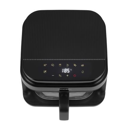 Concept FR5500 - Fritadeira de ar quente GLASS & FAST 5,5 l 1200W/230V preto