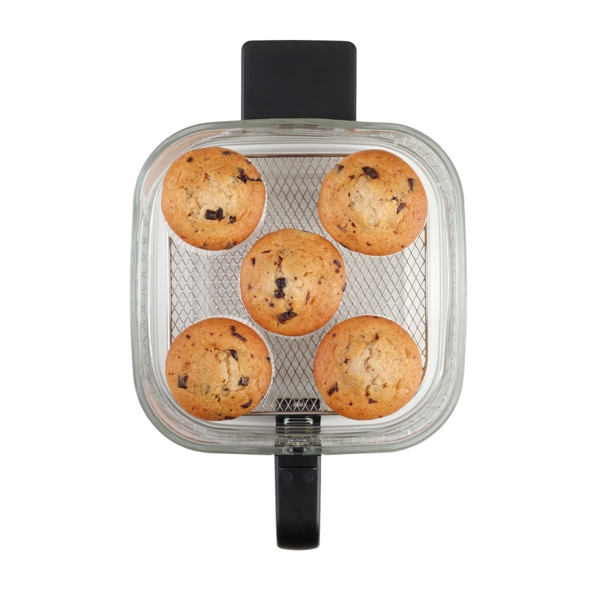 Concept FR5500 - Fritadeira de ar quente GLASS & FAST 5,5 l 1200W/230V preto