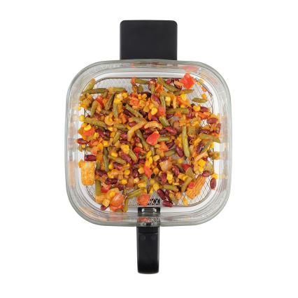 Concept FR5500 - Fritadeira de ar quente GLASS & FAST 5,5 l 1200W/230V preto