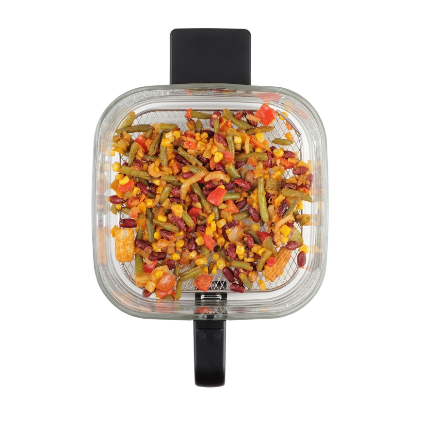 Concept FR5500 - Fritadeira de ar quente GLASS & FAST 5,5 l 1200W/230V preto