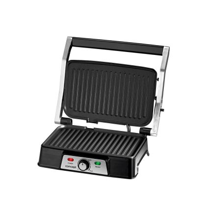 Concept ge2005 - Grelhador 1500W/230V aço inoxidável/preto
