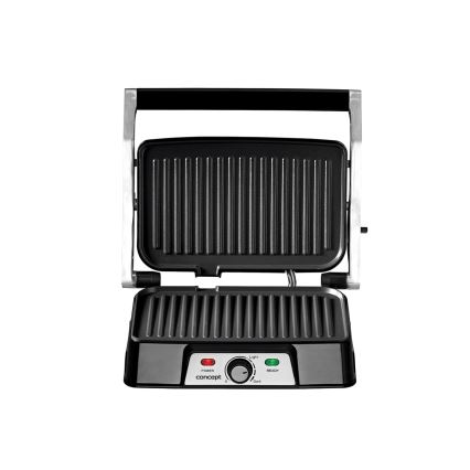 Concept ge2005 - Grelhador 1500W/230V aço inoxidável/preto