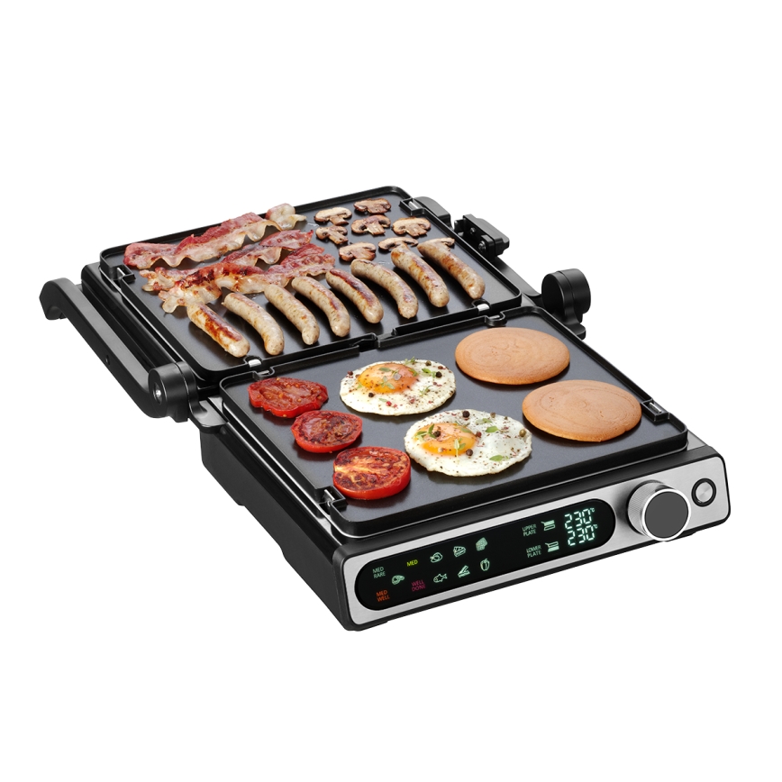 Concept ge3500 - Grelhador com sensor de temperatura 2000W/230V preto