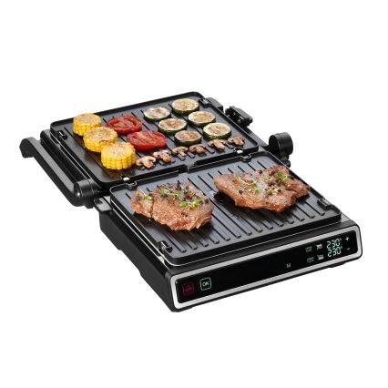 Concept ge3550 - Grelhador com sensor de temperatura 2000W/230V preto