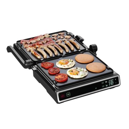 Concept ge3550 - Grelhador com sensor de temperatura 2000W/230V preto
