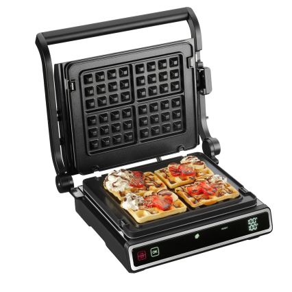 Concept ge3550 - Grelhador com sensor de temperatura 2000W/230V preto