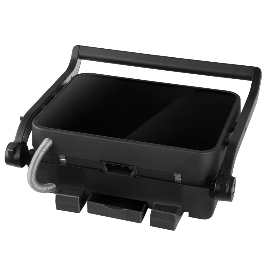 Concept ge3600 - Grelhador com sensor de temperatura GLASS 2000W/230V preto