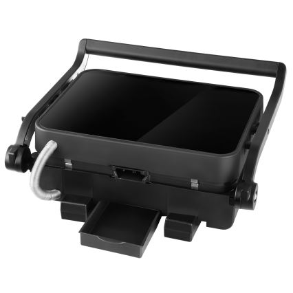 Concept ge3600 - Grelhador com sensor de temperatura GLASS 2000W/230V preto