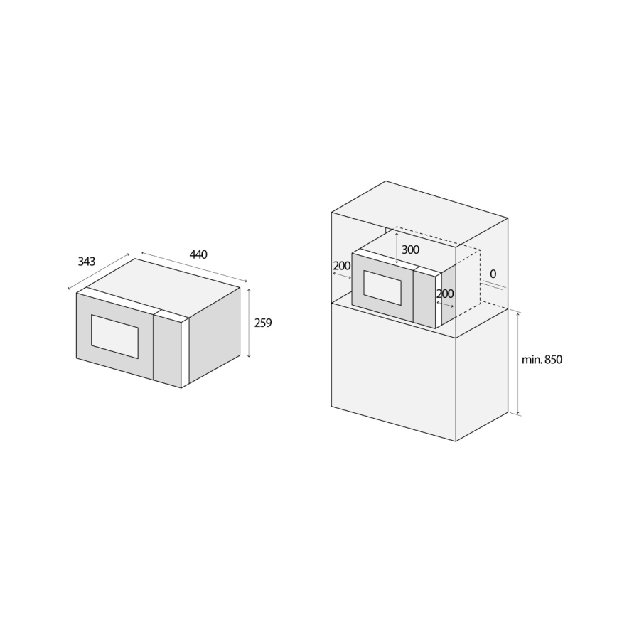 Concept MT2020WH - Micro-ondas 700W/230V 20 l branco