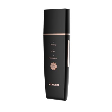 Concept PO2060 - Espátula ultra-sónica para cosméticos PERFECT SKIN 3,5W/5V USB 500 mAh IPX6 preto