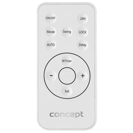 Concept QH4000 - Aquecedor elétrico 1000/2000W IP22 branco + controlo remoto