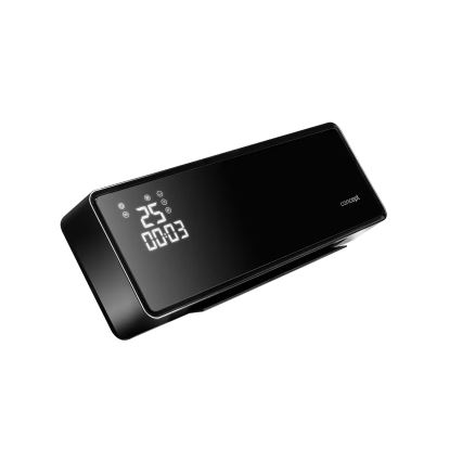 Concept QH4001 - Aquecedor elétrico 1000/2000W IP22 preto + controlo remoto