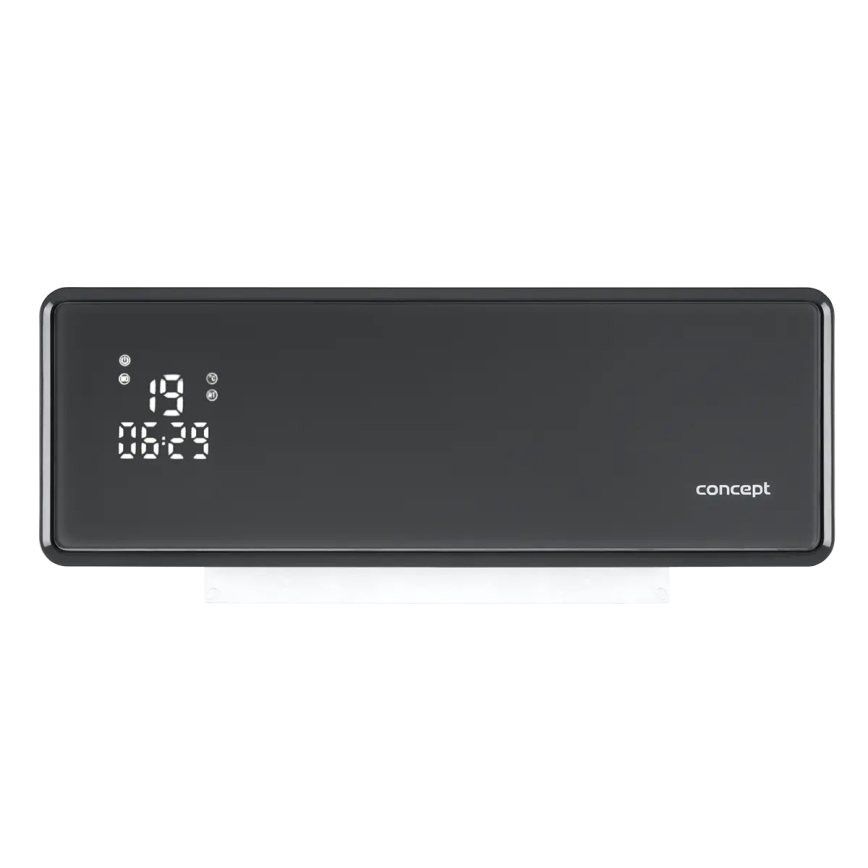 Concept QH4100 - Aquecedor elétrico 1000/2000 W, Wi‑Fi, IP22, cinzento + comando remoto